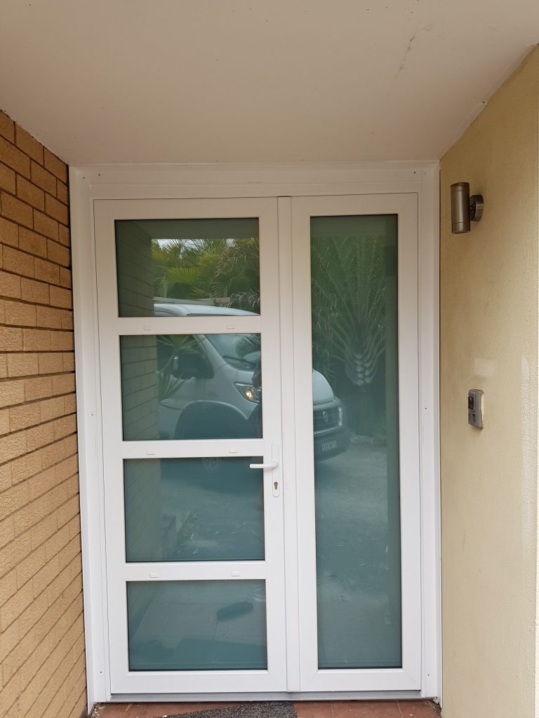 uPVC Double Glazed White External Hinged Doors