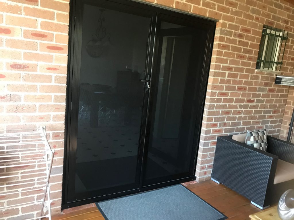 uPVC Double Glazed Ash Black Doors