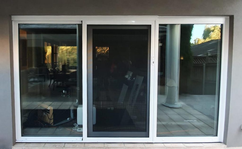 uPVC Double Glazed White Tilt And Slide Doors