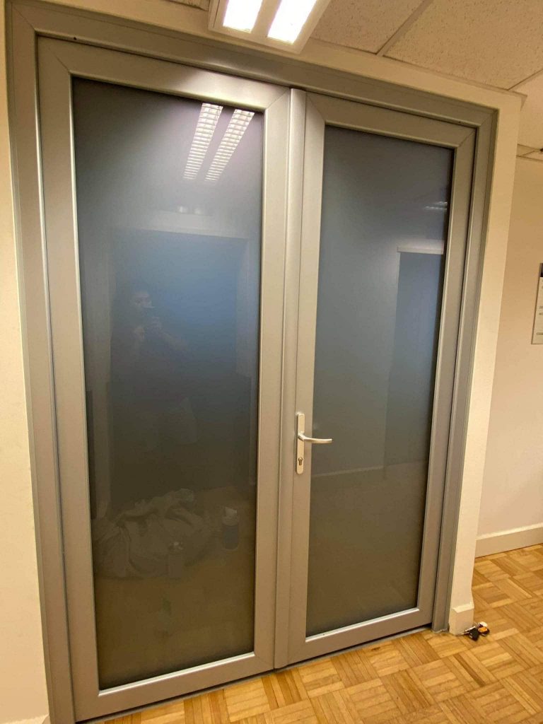 uPVC Silver French Doors