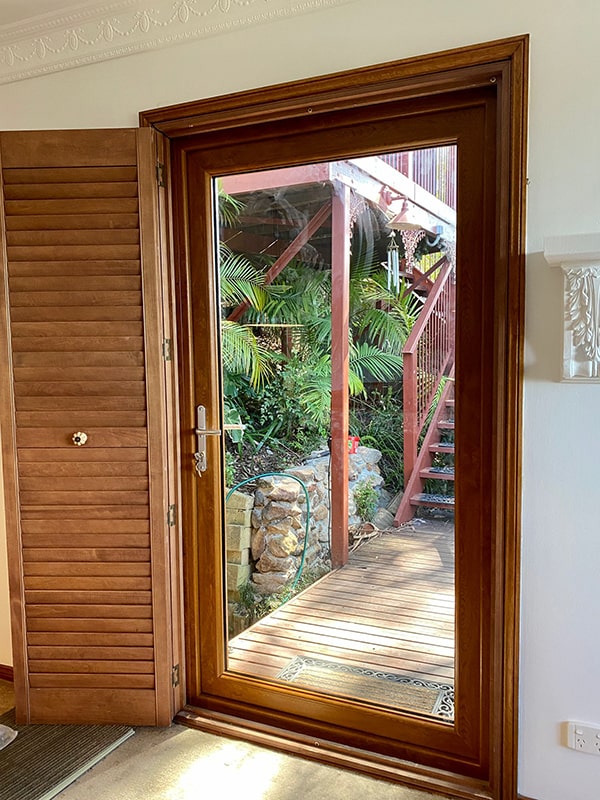 uPVC Double Glazed Golden Oak External Hinged Doors