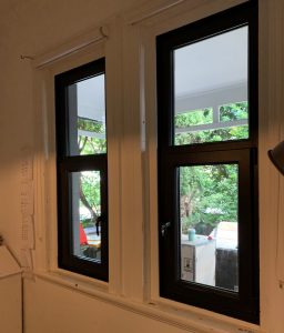 uPVC Double Glazed Ash Black Tilt And Turn Windows