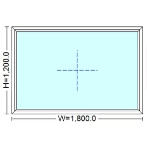 uPVC Fixed Window 1800 mm x 1200 mm